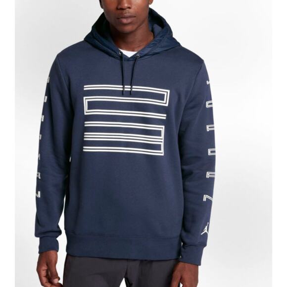 Nike Air Jordan Retro 11 Hybrid 23 Hoodie Mens Size L - Picture 2 of 10